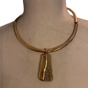 Chico's Gold Statement Necklace